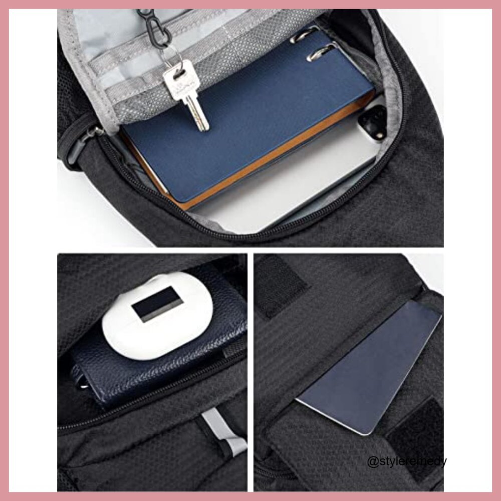 Water-Resistant Polyester Foldable Sling Backpack… - image 6